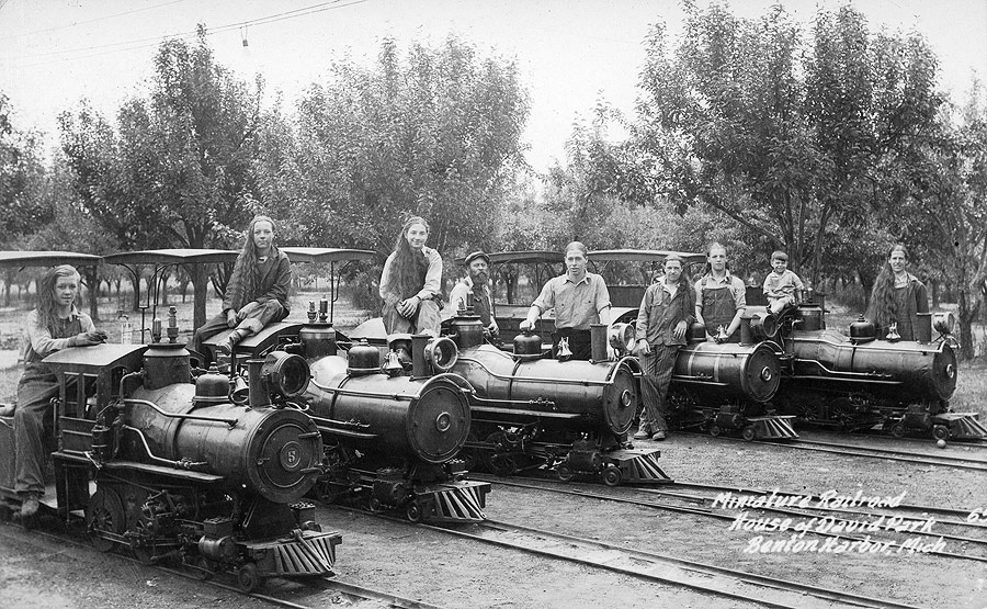 The House of David's younger male members were tasked with keeping the trains running and serving as engineers. Such a job would be a model railroader's dream come true.