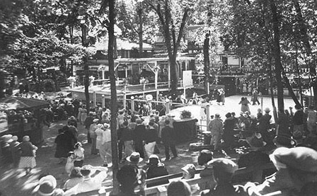 The opening of Eden Springs provided a commercial outlet for the Israelite's music.  Colony members entertained the huge crowds.  When crowds grew too large to entertain from a single stage members performed at multiple stages throughout the park.