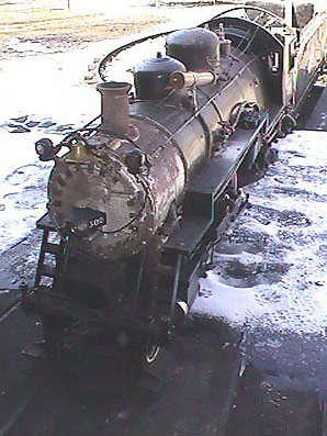In the early 1950's the chassis of three of the retired 4-6-0 engines and one of the 4-4-0 engines were sold without the boilers and transported to Missouri.  Parts of the 4-4-0 engine were used to build this 12'' gauge Atlantic type 4-4-2 engine.  Parts used included the cylinders, Baker valve gear and drivers.  This 4-4-2 engine is still in regular service at the Wabash, Frisco and Pacific Association's train park near St. Louis, MO.